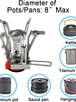 🔥 COCINILLA PORTÁTIL ULTRALIVIANA Y COMPACTA PARA CAMPING 🔥 - Miniatura 1