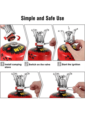 🔥 COCINILLA PORTÁTIL ULTRALIVIANA Y COMPACTA PARA CAMPING 🔥