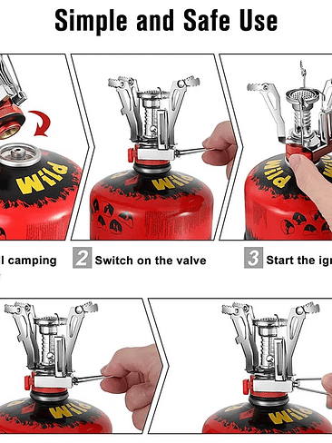 🔥 COCINILLA PORTÁTIL ULTRALIVIANA Y COMPACTA PARA CAMPING 🔥 2