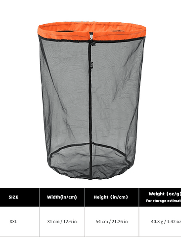 🏕️ ULTRALIGHT MESH STUFF SACK – ORGANIZA, RESPIRA Y VIAJA MÁS LIVIANO 7