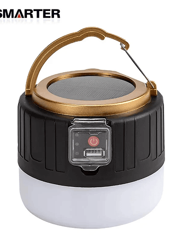 🔆 LÁMPARA SOLAR PORTÁTIL CON POWER BANK Y DISPLAY DIGITAL 🔆 3