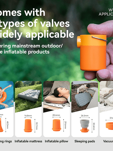 🔥 BOMBA DE AIRE PORTÁTIL QUNATURE 3.0 – ULTRACOMPACTA Y POTENTE 🔥 5