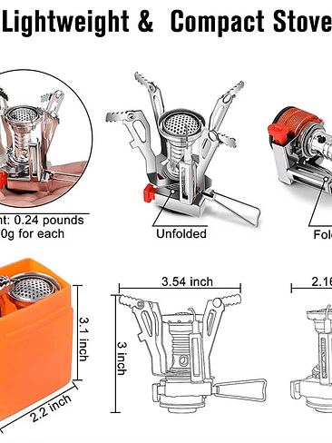🔥 COCINILLA PORTÁTIL ULTRALIVIANA Y COMPACTA PARA CAMPING 🔥 3