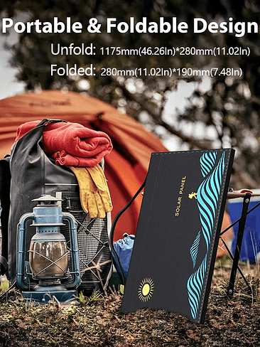 ☀️ PANEL SOLAR PLEGABLE 4 SECCIONES – 10.000W DE POTENCIA ☀️ 5