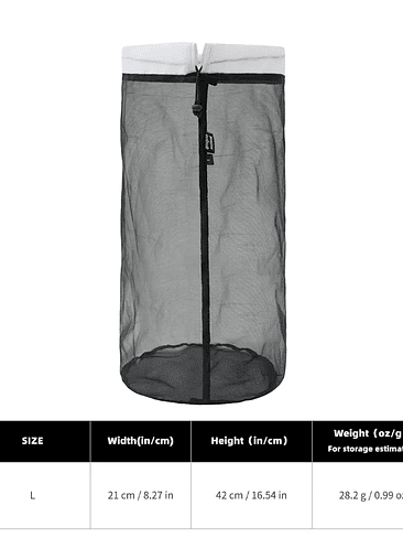 🏕️ ULTRALIGHT MESH STUFF SACK – ORGANIZA, RESPIRA Y VIAJA MÁS LIVIANO 13