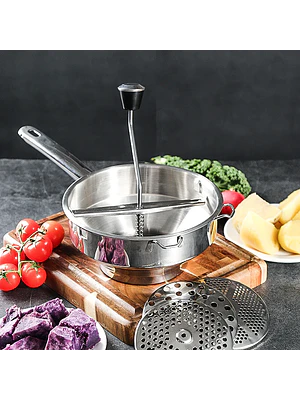 🔥🥔 ¡PRENSA / PASAPURÉ DE ACERO INOXIDABLE MULTIFUNCIONAL! 🥔🔥