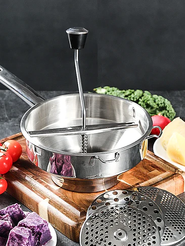 🔥🥔 ¡PRENSA / PASAPURÉ DE ACERO INOXIDABLE MULTIFUNCIONAL! 🥔🔥 1