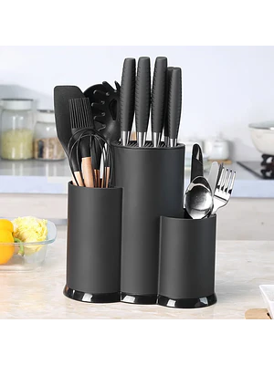 🔥🔪 ¡ORGANIZADOR DE CUCHILLOS Y UTENSILIOS 2 EN 1 PREMIUM!