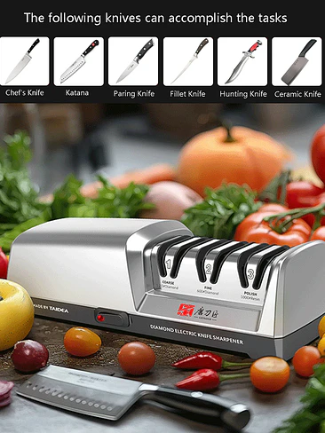 🔥🔪 ¡AFILADOR ELÉCTRICO DE CUCHILLOS DIAMOND PRO TAIDEA! 🔪🔥 2