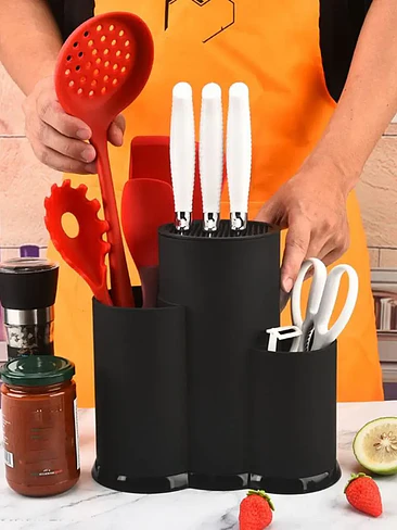 🔥🔪 ¡ORGANIZADOR DE CUCHILLOS Y UTENSILIOS 2 EN 1 PREMIUM! 2