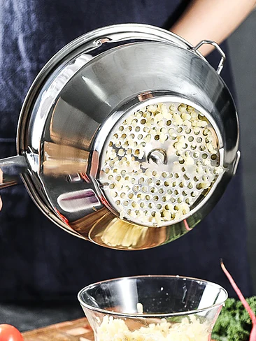 🔥🥔 ¡PRENSA / PASAPURÉ DE ACERO INOXIDABLE MULTIFUNCIONAL! 🥔🔥 4