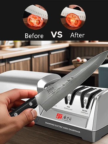 🔥🔪 ¡AFILADOR ELÉCTRICO DE CUCHILLOS DIAMOND PRO TAIDEA! 🔪🔥 3