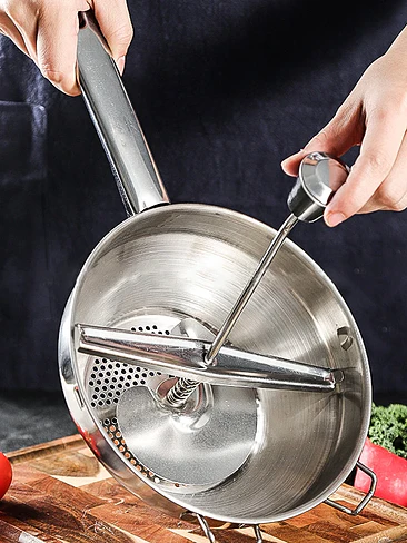 🔥🥔 ¡PRENSA / PASAPURÉ DE ACERO INOXIDABLE MULTIFUNCIONAL! 🥔🔥 5