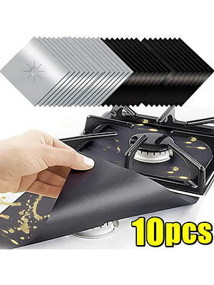 🔥🛡️ ¡PROTECTOR DE COCINA ANTIGRASA REUTILIZABLE PREMIUM! (GRIS & NEGRO) 🛡️🔥