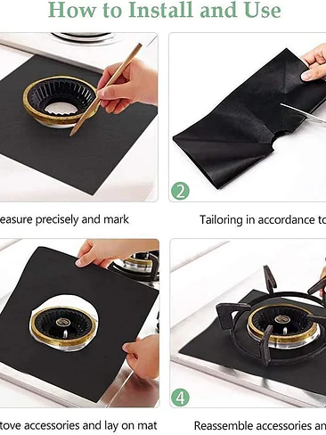 🔥🛡️ ¡PROTECTOR DE COCINA ANTIGRASA REUTILIZABLE PREMIUM! (GRIS & NEGRO) 🛡️🔥 5