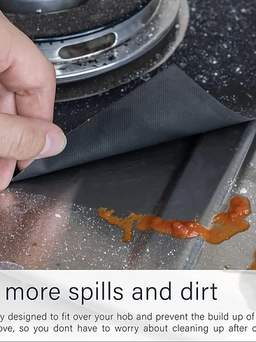 🔥🛡️ ¡PROTECTOR DE COCINA ANTIGRASA REUTILIZABLE PREMIUM! (GRIS & NEGRO) 🛡️🔥 6