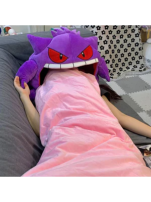 🎯🔥 PELUCHE GIGANTE GENGAR + MANTA / KIRBY ALMOHADA  – ¡EL REGALO PERFECTO QUE TODOS QUIEREN! 🔥🎯