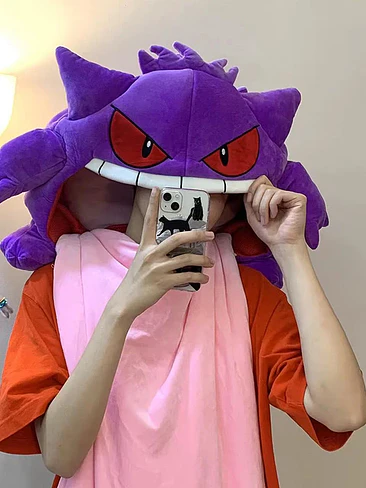 🎯🔥 PELUCHE GIGANTE GENGAR + MANTA / KIRBY ALMOHADA  – ¡EL REGALO PERFECTO QUE TODOS QUIEREN! 🔥🎯 2