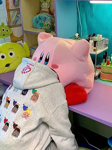 🎯🔥 PELUCHE GIGANTE GENGAR + MANTA / KIRBY ALMOHADA  – ¡EL REGALO PERFECTO QUE TODOS QUIEREN! 🔥🎯 4