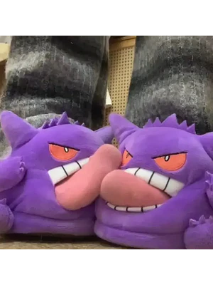 👻💜 PANTUFLAS GENGAR – EL MÁS TRAVIESO Y DIVERTIDO 💜👻
