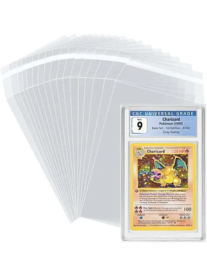 Card Sleeves 100pcs Graded Card Sleeves Resalable Card Sleeves for PSA Sports Cards Slabs Baseball Football Gaming BGS Collector