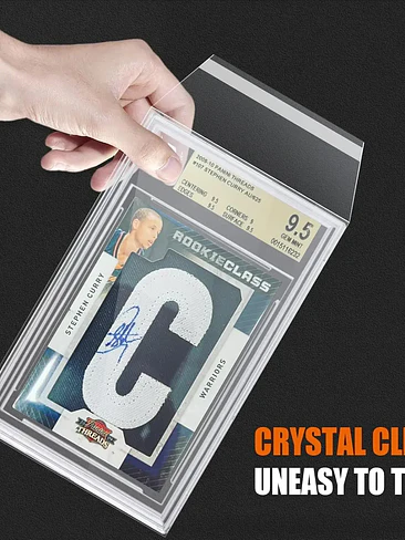 Card Sleeves 100pcs Graded Card Sleeves Resalable Card Sleeves for PSA Sports Cards Slabs Baseball Football Gaming BGS Collector 2