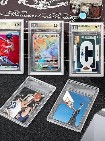 Card Sleeves 100pcs Graded Card Sleeves Resalable Card Sleeves for PSA Sports Cards Slabs Baseball Football Gaming BGS Collector 3