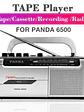 📻 ¡REPRODUCTOR DE CASSETTE, GRABADOR Y RADIO MULTIBANDA PANDA 6500! 📼✨ - Miniatura 1