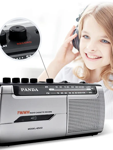 📻 ¡REPRODUCTOR DE CASSETTE, GRABADOR Y RADIO MULTIBANDA PANDA 6500! 📼✨ 3