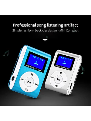 🎧 ¡MINI REPRODUCTOR DE MÚSICA MP3 PORTÁTIL CON PANTALLA LCD Y CLIP TRASERO! 🏃‍♂️🎵