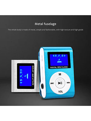 🎧 ¡MINI REPRODUCTOR DE MÚSICA MP3 PORTÁTIL CON PANTALLA LCD Y CLIP TRASERO! 🏃‍♂️🎵