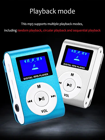 🎧 ¡MINI REPRODUCTOR DE MÚSICA MP3 PORTÁTIL CON PANTALLA LCD Y CLIP TRASERO! 🏃‍♂️🎵 3