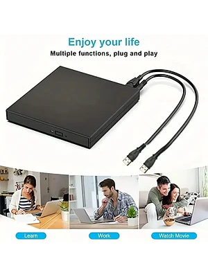 🔥💻 UNIDAD EXTERNA DVD RW / CD – LECTOR Y GRABADOR ÓPTICO USB 💻🔥
