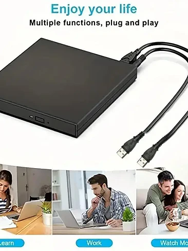 🔥💻 UNIDAD EXTERNA DVD RW / CD – LECTOR Y GRABADOR ÓPTICO USB 💻🔥 2