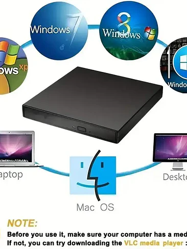 🔥💻 UNIDAD EXTERNA DVD RW / CD – LECTOR Y GRABADOR ÓPTICO USB 💻🔥 3