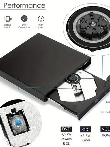 🔥💻 UNIDAD EXTERNA DVD RW / CD – LECTOR Y GRABADOR ÓPTICO USB 💻🔥 6