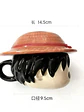 🏴‍☠️ ¡TAZÓN MUG DE CERÁMICA PREMIUM MONKEY D. LUFFY 3D CON TAPA DE SOMBRERO DE PAJA! 👒🍖 - Miniatura 3