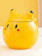 ⚡ ¡TAZÓN MUG DE CERÁMICA PREMIUM PIKACHU CON TAPA REMOVIBLE DE OREJAS! 🐹💛 - Miniatura 1