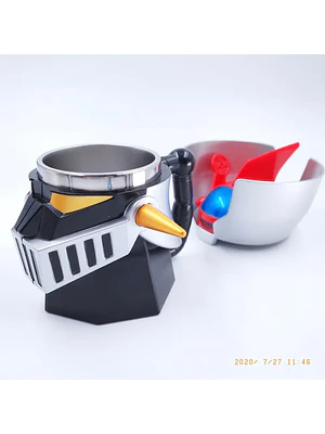 🤖 ¡TAZÓN MUG DE ALEACIÓN PREMIUM MAZINGER Z ALLOY CUP - EDICIÓN COLECCIONABLE ES-GOKIN SERIES 12! 🚀✨