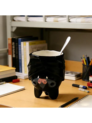 🦇 ¡TAZÓN MUG DE CERÁMICA PREMIUM MURCIÉLAGO VAMPIRO REVERSIBLE! 🖤✨