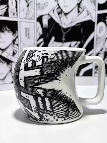 💥 ¡TAZÓN MUG DE CERÁMICA MANGA / ANIME CON EFECTO DE IMPACTO 3D! 📚🎨 2