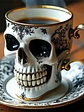 💀 ¡SET DE TAZA Y PLATO DE PORCELANA CALAVERA PUNK SKULL DE LUJO! 🖤✨ - thumbnail 3