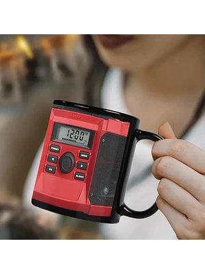 ☕ ¡TAZÓN MUG PREMIUM MILWAUKEE M18 ESTILO RADIO DE OBRA TRABAJO PESADO! 🛠️🔥
