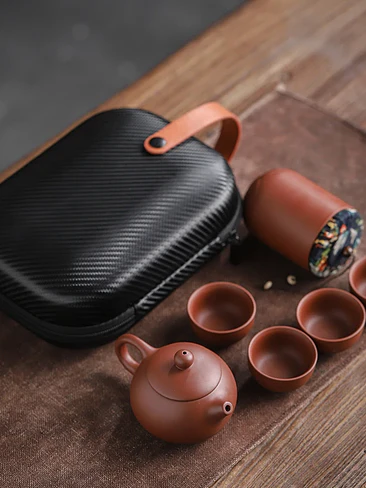 🍵 ¡SET DE TÉ DE ARCILLA ZISHA PORTÁTIL CON ESTUCHE DE VIAJE PREMIUM! 🏔️✨ 2