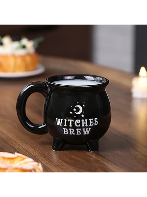 🔮 ¡TAZÓN MÁGICO CALDERO DE BRUJA WITCHES BREW! 🖤✨