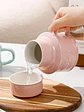 🍶 ¡TAZÓN MUG DE CERÁMICA PREMIUM PREMIUM CON TAPA / BOTELLA WATER 420ML! 🌸✨ - Miniatura 1