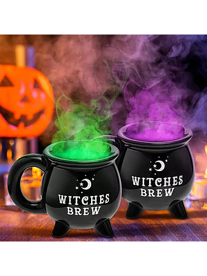 🔮 ¡TAZÓN MÁGICO CALDERO DE BRUJA WITCHES BREW! 🖤✨