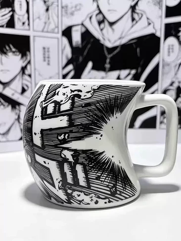 💥 ¡TAZÓN MUG DE CERÁMICA MANGA / ANIME CON EFECTO DE IMPACTO 3D! 📚🎨 7