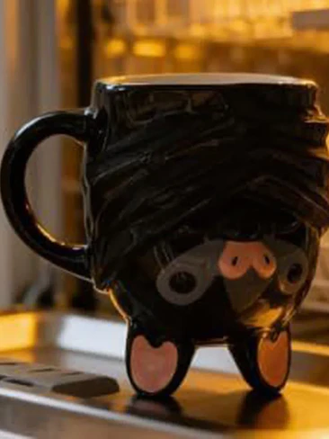 🦇 ¡TAZÓN MUG DE CERÁMICA PREMIUM MURCIÉLAGO VAMPIRO REVERSIBLE! 🖤✨ 4