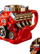 ☕ ¡TAZÓN PREMIUM CON DISEÑO DE MOTOR V8 METÁLICO! 🏎️🔥 - Miniatura 1